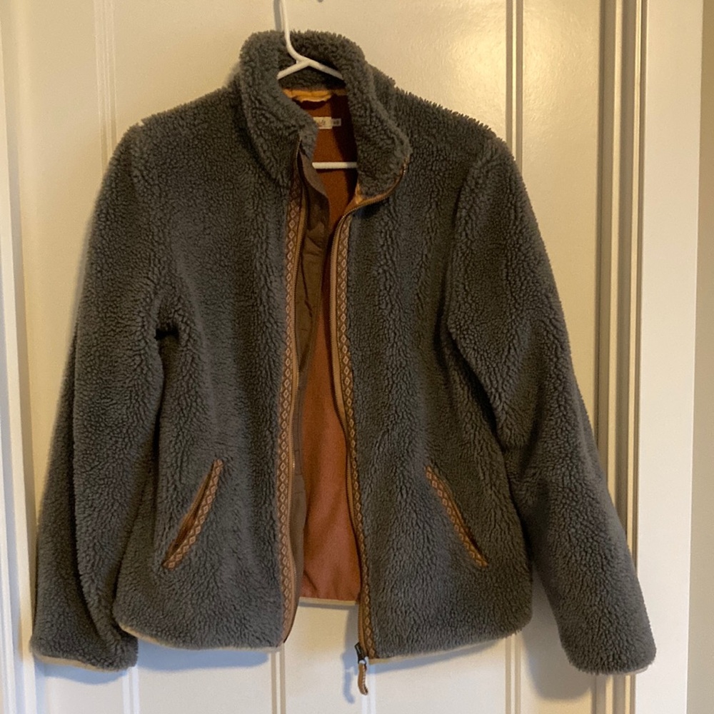 Cozy Gray Sherpa Jacket